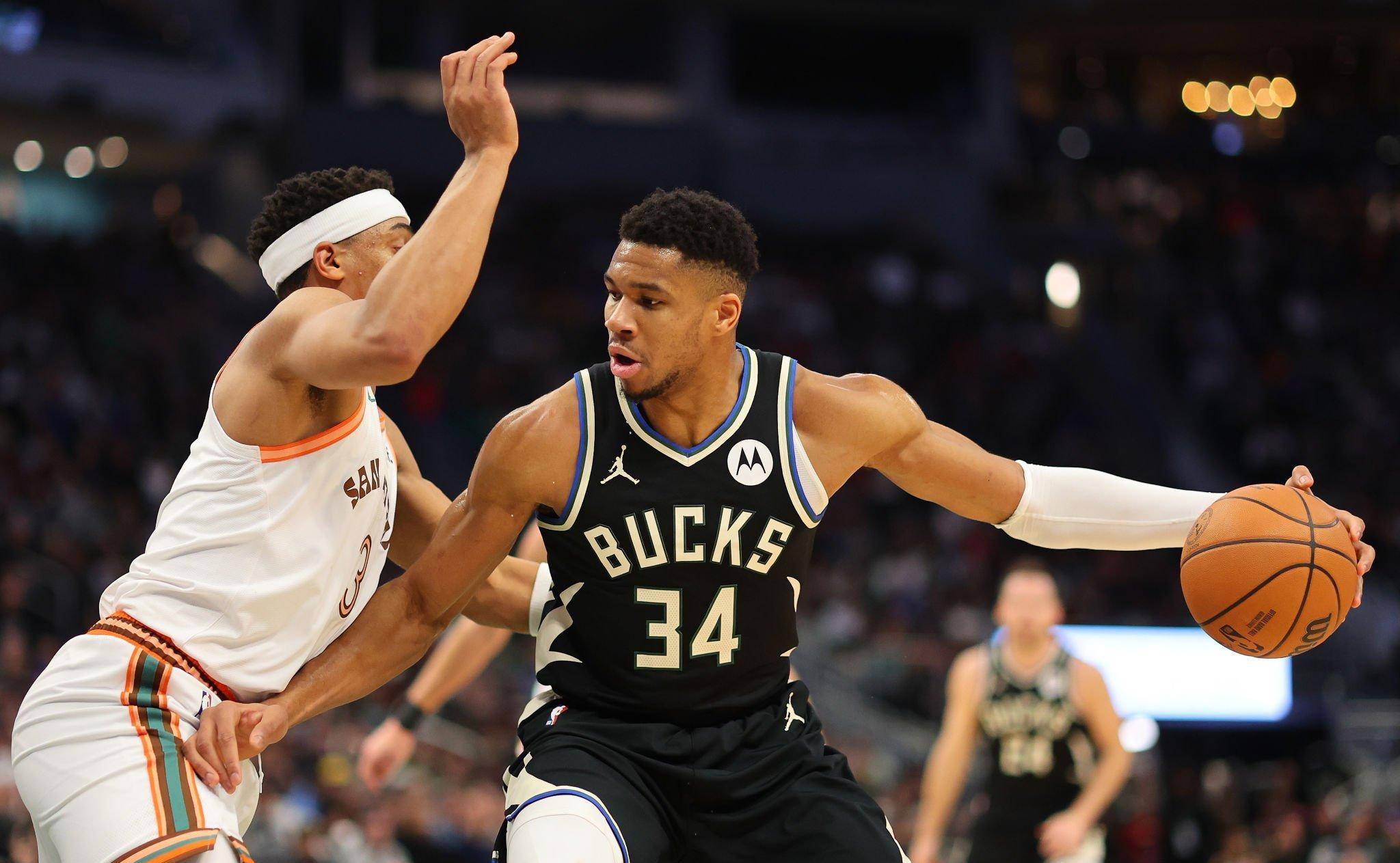 雄鹿逆转马刺,取得六连胜 雄鹿逆转马刺,取得六连胜